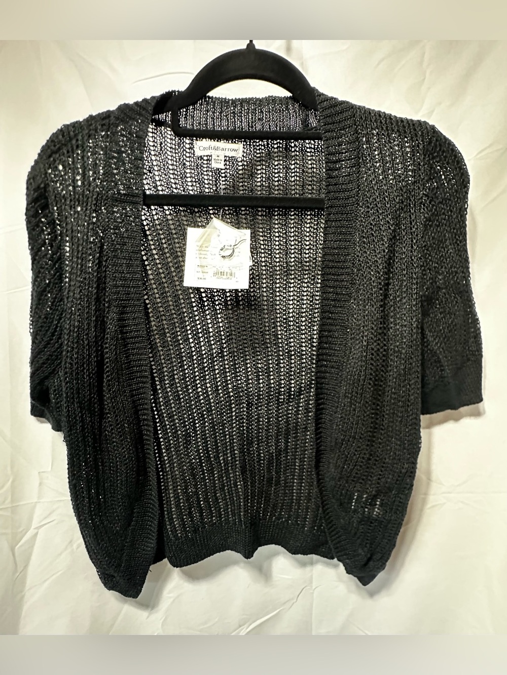 Croft & Barrow Crocheted Woman’s Cardigan